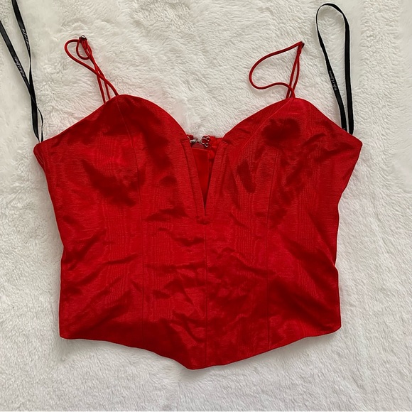 FOR LOVE & LEMONS | corset with removable puff sleeves - Picture 4 of 9